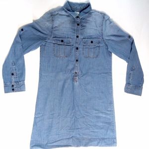 J.Crew Workwear Shirtdress chambray Jean Dress 6